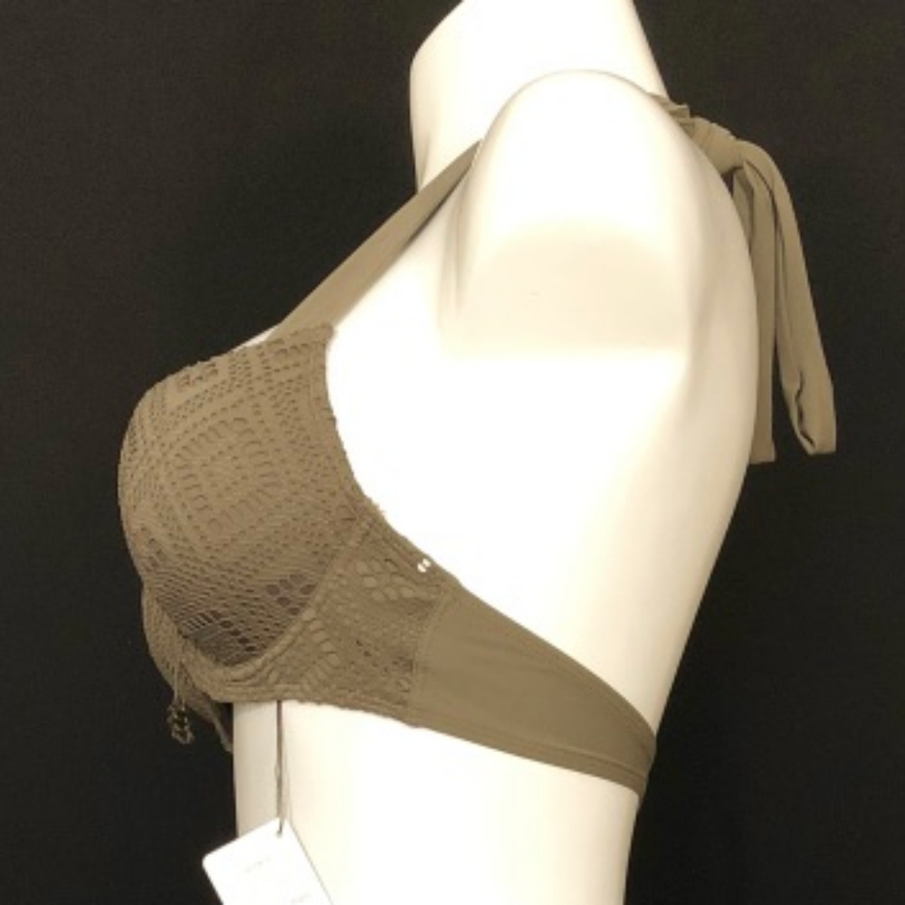 AUBADE PLUNGE SWIM TOP-OLIVE GREEN - Picture 3 of 5